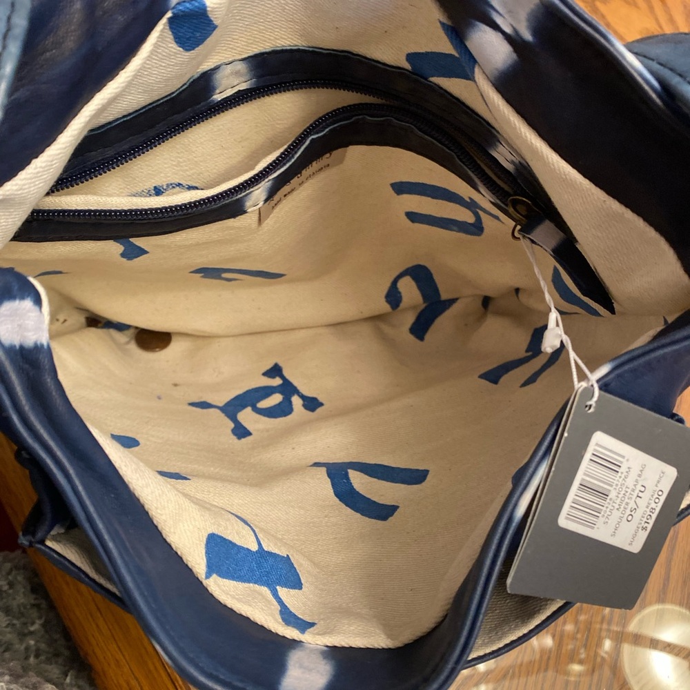 Bohemian Navy Tie-Dye Crossbody Bag - Picture 4 of 8